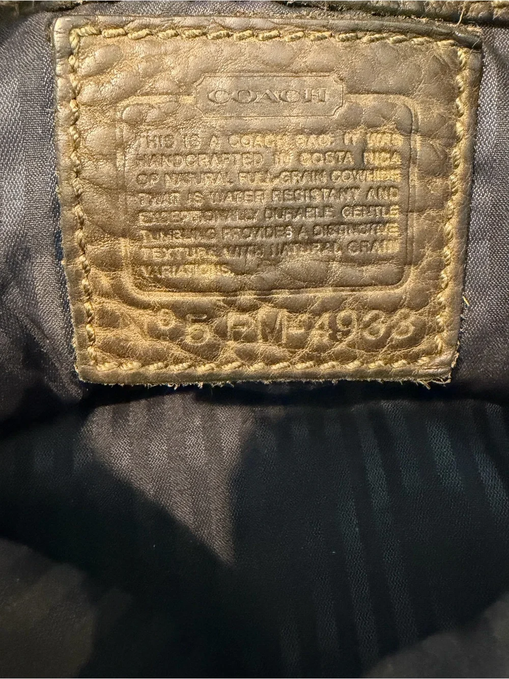 Vintage 1995 Coach Sonoma Bucket Crossbody - Error Creed - Picture 10 of 10